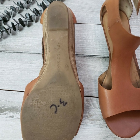 Franco Sarto UNAGI Wedge Brown Sandal - Picture 5 of 6
